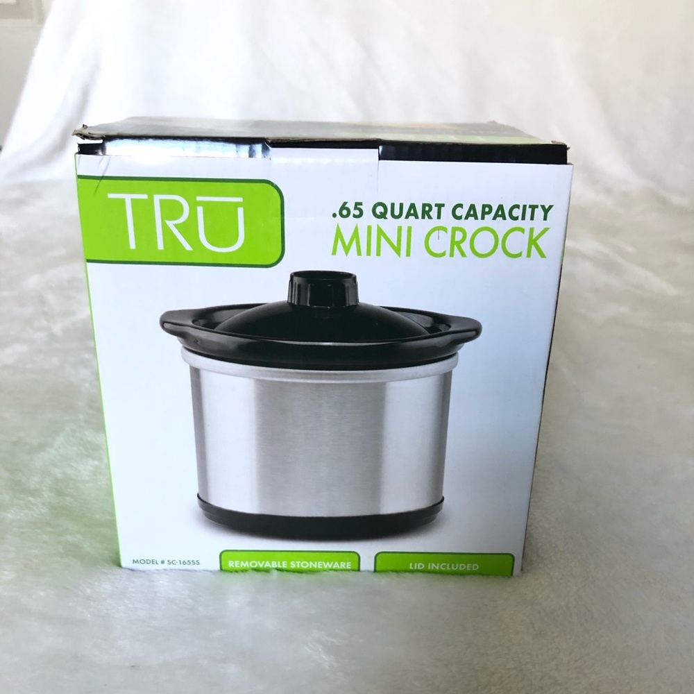 Silver TRU Mini Crock Pot